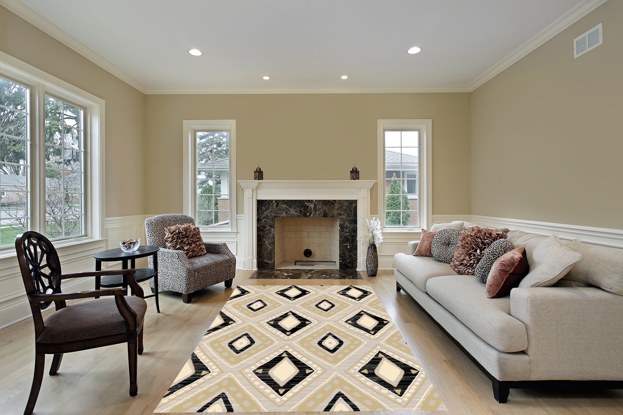 Hometash Design Contempo Rugs For Living Rooms,3009, Polypropylene Area