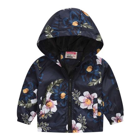 

Dezsed 1-6T Toddler Baby Jacket For Girls Windbreaker For Boys Fashion Long Sleeved Zipper Coat Cartoon Printed Hooded Jacket Outerwear Fall Winter 2022 On Clearance