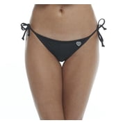 Body Glove Women's Smoothies Black Tie Side Bikini Bottom Large / Black