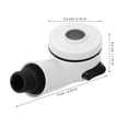 thumbnail image 2 of GETAJGHSD Salon Sink Sprayer Head Water Saving Rectangular Shape Abs White 1Pack, 2 of 8