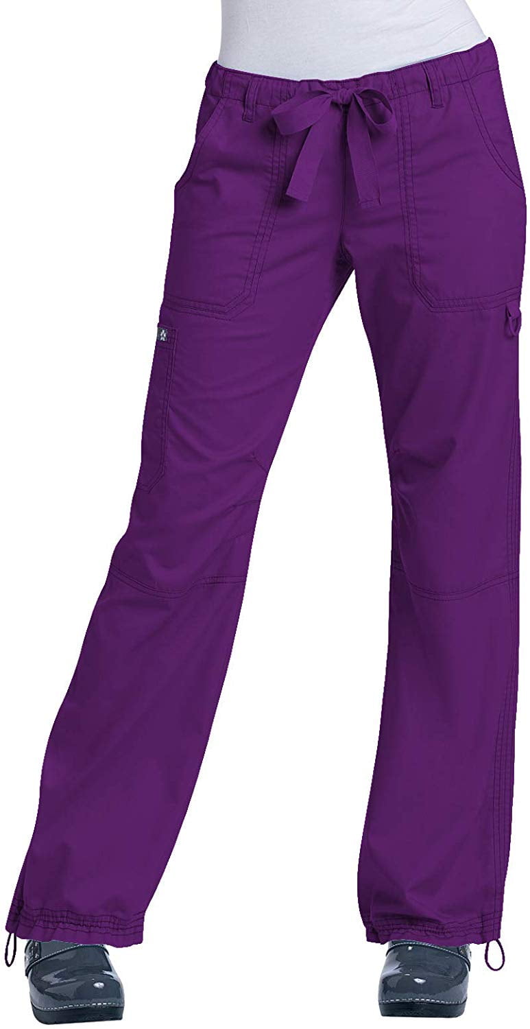 KOI Classics 701 Women's Lindsey Scrub Pant Eggplant L Walmart Canada