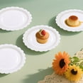 thumbnail image 2 of 100Pcs White Paper Plates 7 Inch, Scalloped Paper Plates Disposable Cake Dessert Dinner Plate For Birthday Shower Wedding Party Decorative Supplies, 2 of 7