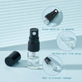 thumbnail image 3 of 40pcs 2ml Mini Fine Mist Spray Bottle Refillable Sample Bottle with Black Plastic Lid 10pcs Dropper and 4pcs Funnel for Perfume Lotion Travel, 3 of 9
