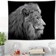thumbnail image 2 of Tapisserie Animal Spirituel Noir et Blanc, 2 of 2