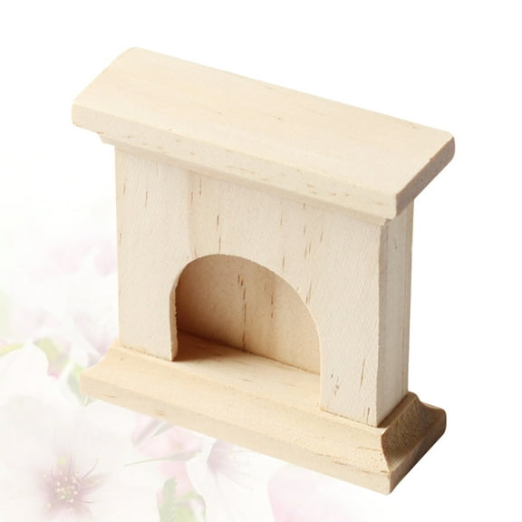 RENACLIPY Renaclipy Traditional Design Mini Fireplace for Dollhouse 1Set