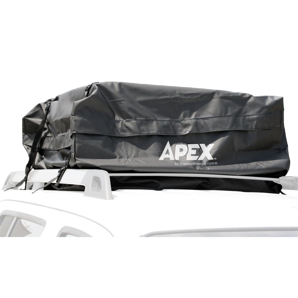 Waterproof Includes Protective Mat 1 Year Warranty RoofBag Rooftop Cargo Carrier Bundle Storage Bag +Heavy Duty Straps| Made in USA Fits All Cars with or Without Rack