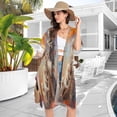 thumbnail image 5 of BZSMCE Women Creatively Tree-climbing Cuties Print Beach Cover-ups Size:S-2XL, 5 of 7