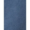 thumbnail image 5 of DARING DIVA Women Denim Zipper Front Split Long Jean Skirt with Pockets L Sky Blue, 5 of 6