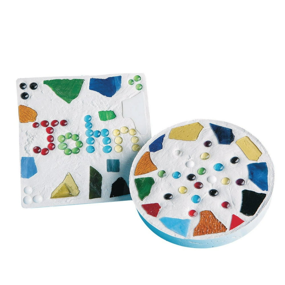 Mosaic Stepping Stone Craft Kit Pk/6