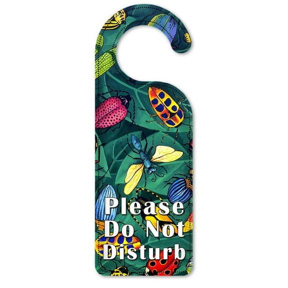 Do Not Disturb Door Knob Hanger Sign - Bugs