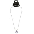 thumbnail image 2 of Mi Amore Adjustable Necklace-Earring-Set Purple/Silver-Tone, 2 of 3