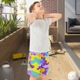 thumbnail image 5 of Colorful Camouflage Pattern Athletic Shorts Breathable with Comfort Fit Drawstring Casual Sweatshorts X-Small, 5 of 9