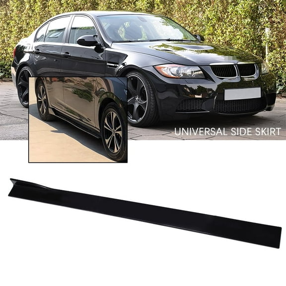 2M/78.7inch Universal Side Skirts Extension Rocker Panel Splitter Compatible With Mercedes Benz Audi Lexus Infiniti Mazda Black
