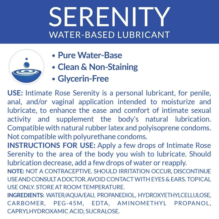 water based lubricants uses Intimate Rose Water-Based Lubricant Travel Pack, 10 Single-Use Sachets,  Long-Lasting Personal Lube, Non-Staining, On-the-Go Comfort