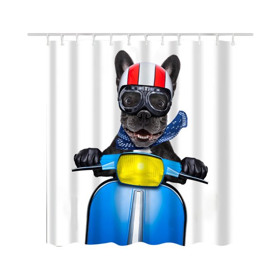 LSLJS Cartoon Animals Printed Shower Curtain 150X180cm Cute Funny Cat & Dog Style Waterproof Quick-dry and Mildew-proof Hotel Quality Creative Watercolor Bathroom Decor for Bathtubs Spa Bathroom