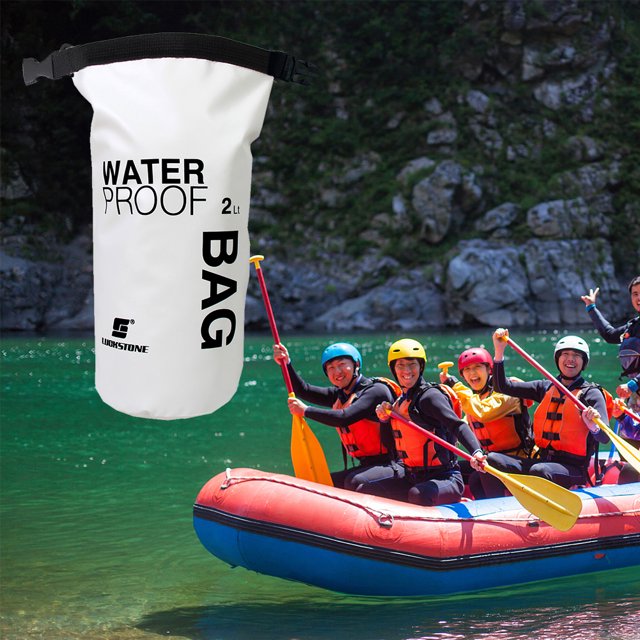 Bolsa Seca Impermeable Tmvgtek 2L Deportes Impermeable Bolsa Seca Mochila Flotante Canotaje Kayak Camping Wi