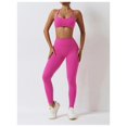 thumbnail image 2 of Conjuntos de entrenamiento for mujeres 2 piezas de talle alto sin costuras con sujetador deportivo acolchado conjuntos de ropa de gimnasio, 2 of 7