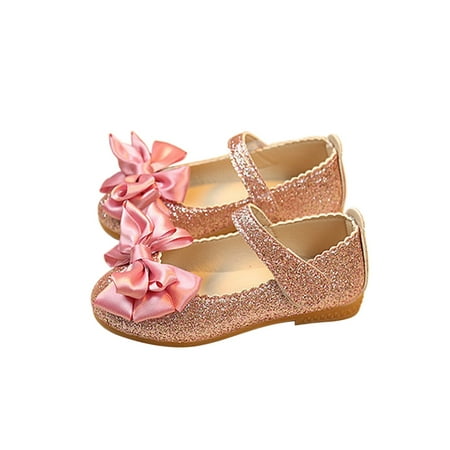 

Colisha Girl s Non-slip Low Heel Mary Jane Dance Lightweight Flat Sandals Kids Walking Sequins Pink-1 7C