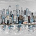 thumbnail image 3 of skyline Urbaine Abstraite - Toile 24"x24 Pouces - Impression à la Demande, 3 of 5