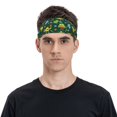 thumbnail image 2 of Daiia Sport Monster printed Men's Performance Headband,Sports Headbands,Moisture Wicking Workout Headband, 2 of 9