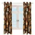 thumbnail image 4 of Autumn Treats Delight 2 Panels Blackout Curtains for Bedroom Living Room Drapes Kitchen Room Window Blackout Curtain Grommet, 4 of 6