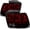 Dark Red Lens, variant on AKKON - For Ford Mustang Dark Red Tail Lights Brake Lamps Driver Left + Passenger Right Side Replacement Pair