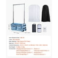 thumbnail image 3 of Large 29 Inch Dance Weekender Bag with Garment Rack - Rolling Duffle with Wheels, Perfect for Travel, Blue, 3 of 11