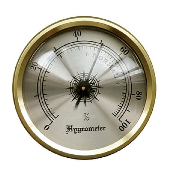 Prestige Import Group Analog Brass Frame Hygrometer Gauge for Humidity