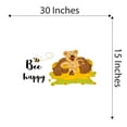 thumbnail image 4 of Children Bee Happy Cute Cartoon Wall Decal Decoration Honey Bee meadows Motivational Quote Decal Lasts Years and Easily Removable - Size: 30 In(W) x 15 In(H), 4 of 5