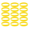 thumbnail image 1 of Pulseras de silicona Hugo 15 piezas pack amarillo, 1 of 7