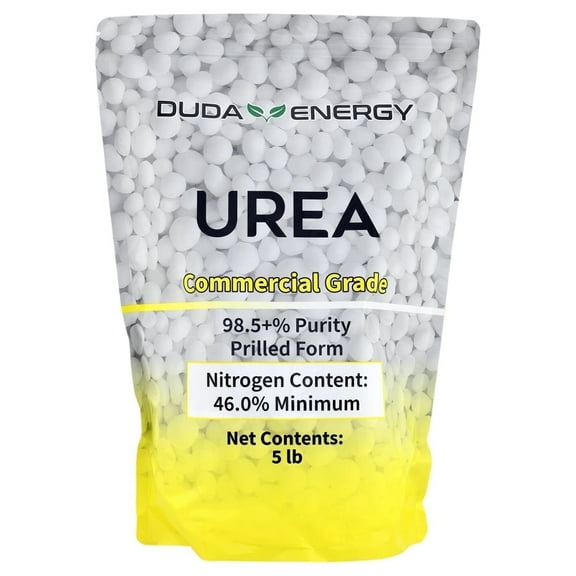 Duda Energy Commercial Grade Urea, 98.5% Purity, 5 lb bag.