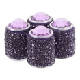 thumbnail image 5 of 4pcs Rhinestone Aluminum Alloy Tire Valve Caps Bling Air Caps with Seal Ring Durable Leakproof Design for Car Tire Stem Covers Protects Valve Core, 5 of 5