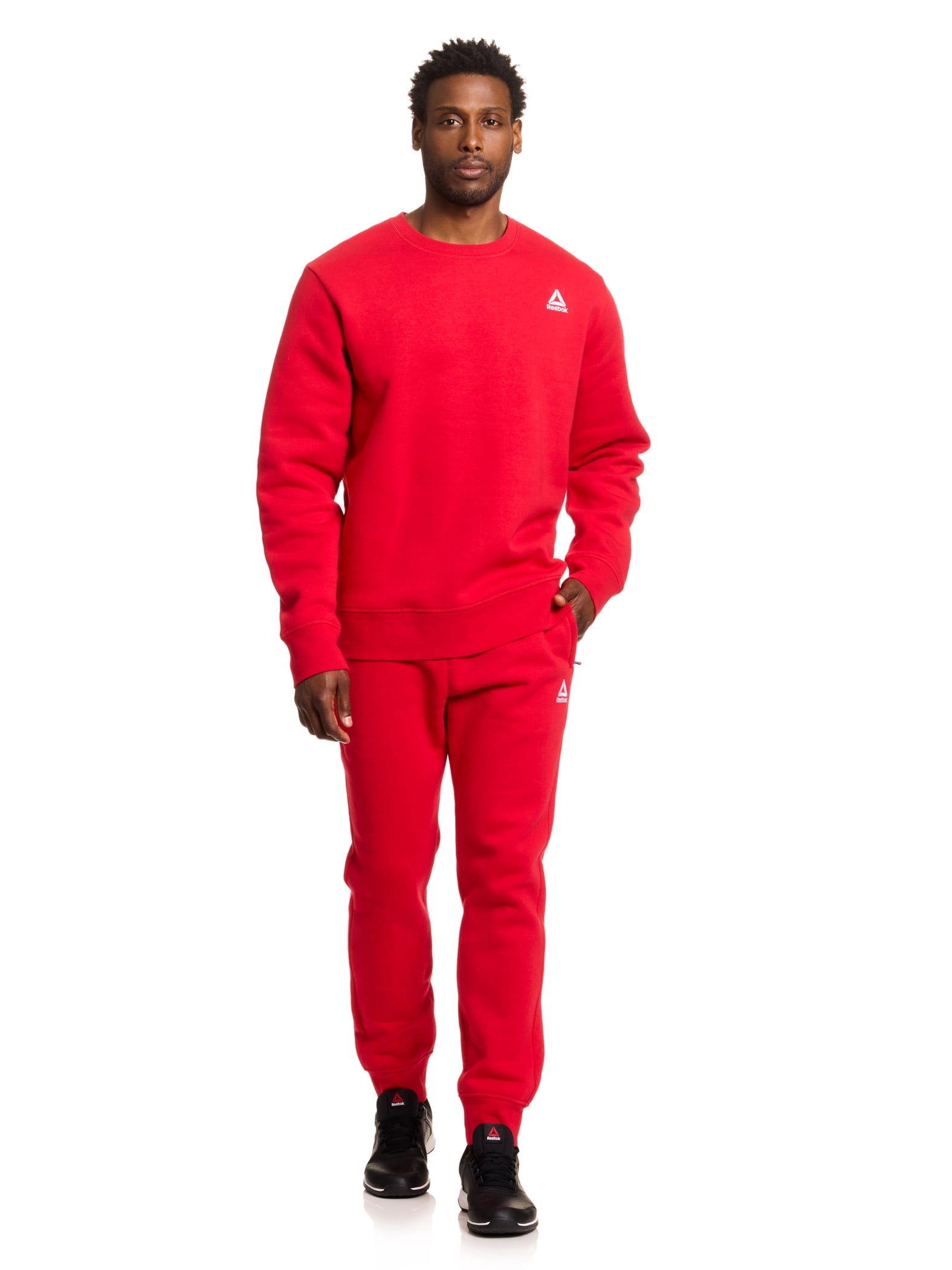 Reebok Men's and Big Men's Game Day Fleece Crewneck Sweatshirt, Sizes XS-5XL