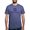 Heather Blue, variant on - Delta Tau Delta Purple Stacked Signature T Shirt - Mens Tri-blend T-Shirt
