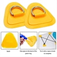 thumbnail image 3 of 6 Piezas de Anillo en D para Inflable Kayak SUP, de PVC con Anillo en D Stand-Up Paddleboard Canoa Rafting Amarillo, 3 of 7