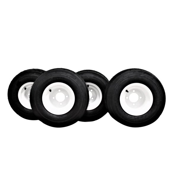 18x8.50-8 with 8x7 White Assembly for Golf Cart and Lawn Mower (Set of 4)