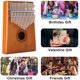 thumbnail image 4 of Suministros para fiestas de eventos Kalimba Thumb Piano 17 Keys Thumb Piano Zhivalor LL-2376, 4 of 4