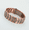 MY97-Brown, variant on Pure Copper Bracelet for Men Pain Relief, 3X Strength Magnetic Bracelets with 3800 Gauss Healing Magnets, Adjustable Mens Copper Jewelry with Premium Fold-Over Clasp