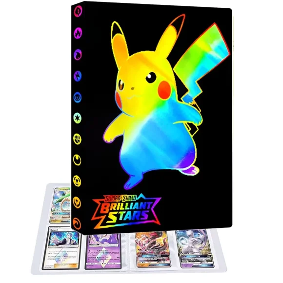 Classeur de Rangement pour Cartes à Collectionner, Albums de Cartes de Collection, Dossier pour Cartes, Étuis de Rangement pour Cartes à Collectionner, 30 pages Peuvent Contenir 240 Cartes (A8)
