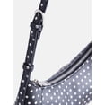 thumbnail image 3 of Madden NYC Women's Curved Baguette Shoulder Bag, Black and White, 3 of 6