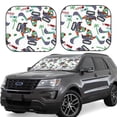 thumbnail image 2 of Picia Dinosaur on Excavator2 2 Piece Car Windshield Sun Shade Foldable | Foldable Sun Shield for Front Window Blocks UV Rays and Keeps Your Vehicle Cool-Medium, 2 of 7