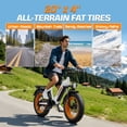 thumbnail image 2 of Seemoon 20x4 Fat Tire Electric Bike for Adults Step Through 750W Peak 52V 25Ah 28MPH 105 Mi 160Nm 40 Degree Climb Hydraulic Disc Brakes Suspension, 2 of 8