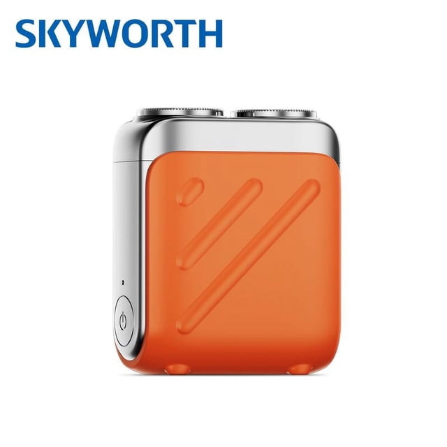 Skyworth Traveler Mini Electric Shaver, Waterproof and Comfortable Double Ring Magnetic Blade, One-button Durable, Suitable for Travel and Daily Use, 2025 New Shaver