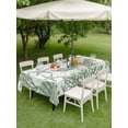 thumbnail image 4 of Outdoor Tablecloth with Umbrella Hole for Patio/Picnic/Party/Camping, Sage Green Coastal Waterproof Table Cloth Rectangle Table Cover Washable, Nautical Coral Shell Conch Starfish Summer (60"x 120"), 4 of 9