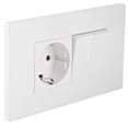 thumbnail image 1 of Enchufe Adaptador De Enchufe Montado En La Pared De Salida única Con Enchufe Doble SwitchGB, 1 of 7