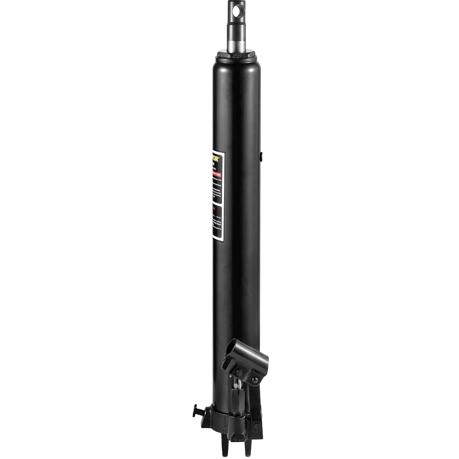 VEVOR Hydraulic Long Ram Jack, 3 Tons/6600 lbs Capacity, with Single Piston Pump and Clevis Base, Manual Cherry Picker with Handle, for Garage/Shop Cranes, Engine Lift Hoist, Black