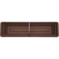 thumbnail image 2 of Bloem Dura Cotta Window Box Planter: 30" - Chocolate - Large Box with Tray, Weatherproof Resin Box, Removable Tray for Indoor & Outdoor Use, Gardening, 4 Gallon Capacity, 2 of 7