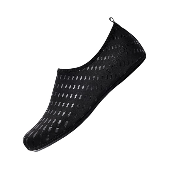 LTTVQM Water Shoes for Women Men Quick Dry Barefoot Aqua Socks for Beach Swim Surf Yoga Camping Trendy Breathable Athletic Non-Slip Shoes Black 36(US-5.5)