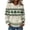 Beige, variant on St Patricks Day Hoodie Women Clover Fair Isle Graphic Pullover Hoodie Holiday Hooded Sweatshirts with Pockets Fluorescent Green S
