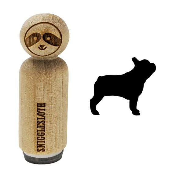 French Bulldog Dog Solid Rubber Stamp for Scrapbooking Crafting Stamping - Medium 1 Inch